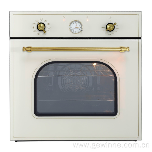 60L built in kitchen oven pizza retro style